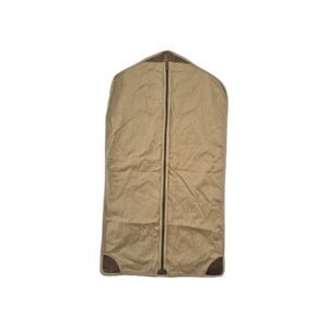 Moore & Giles Leather Canvas Tan Full Zip Travel Garment Sleeve